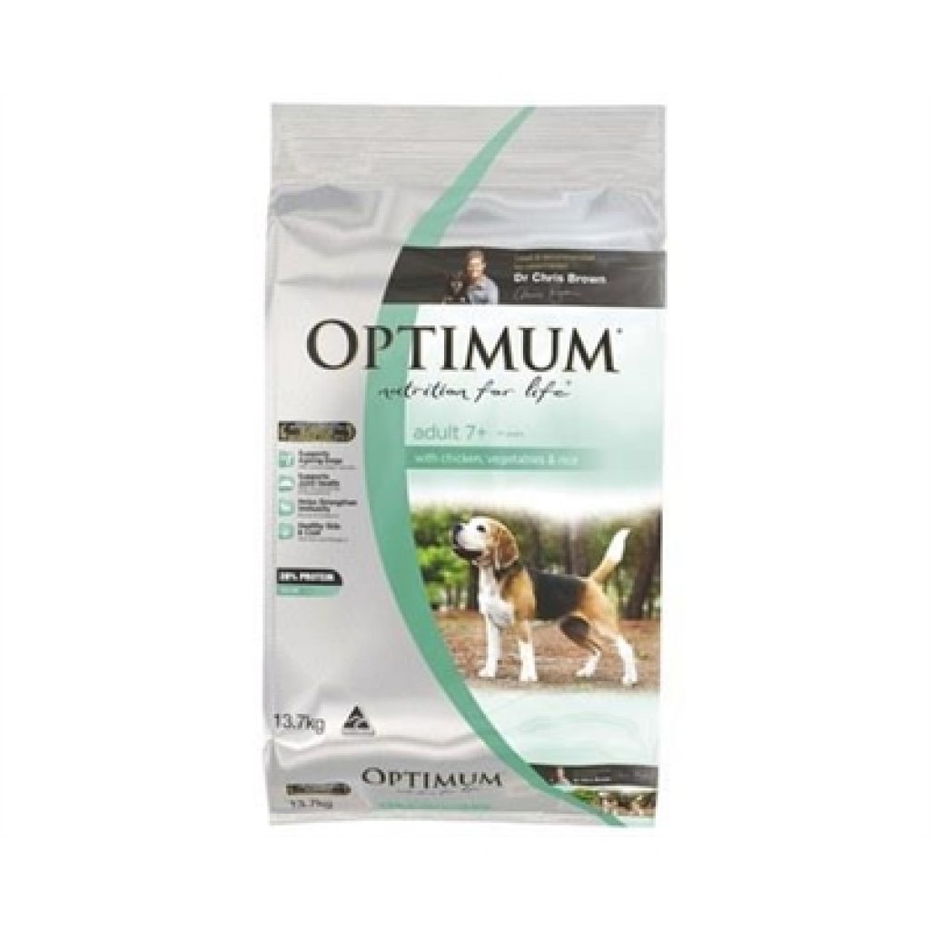 Optimum Dog Adult 7+ Chicken Rice & Vegetable 13.7kg Pet Food Reviews