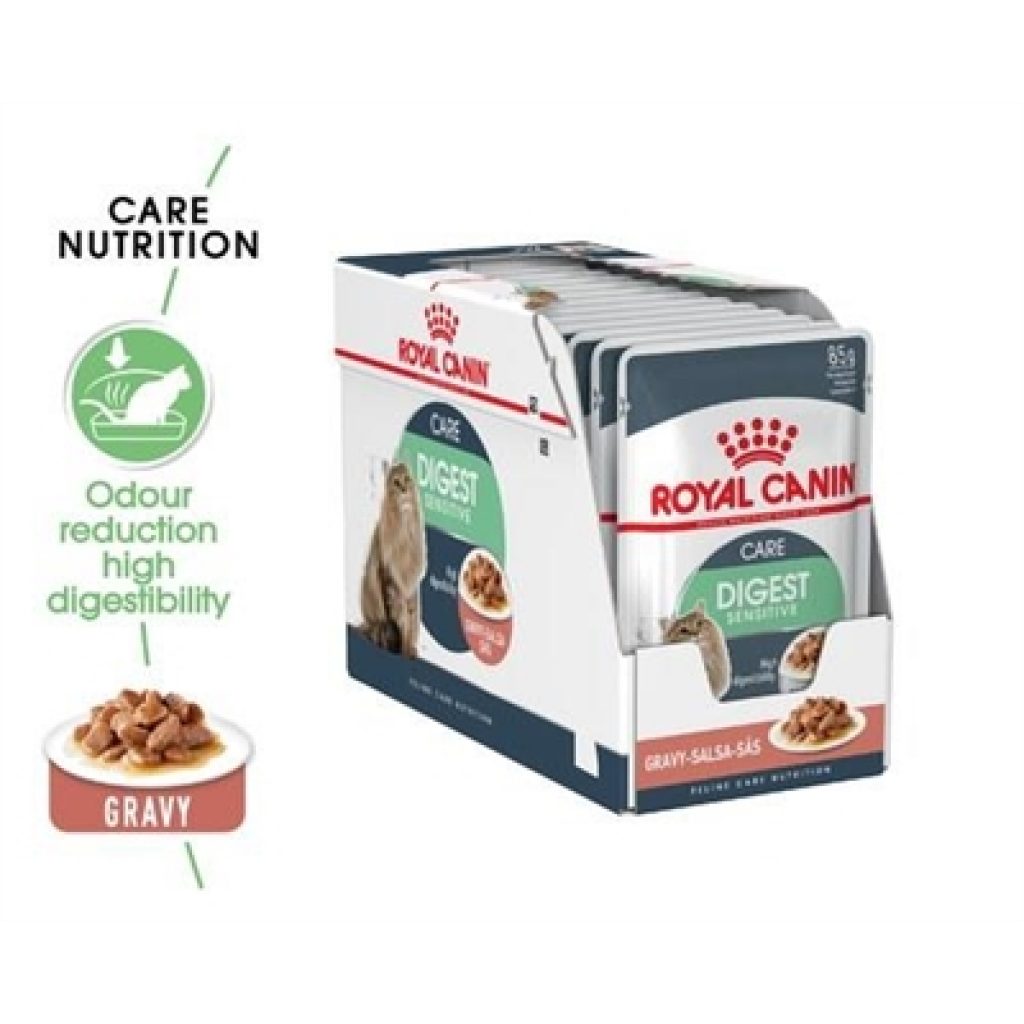 Royal Canin Digestive Sensitive Care Gravy Adult Cat Wet Food 85g 12