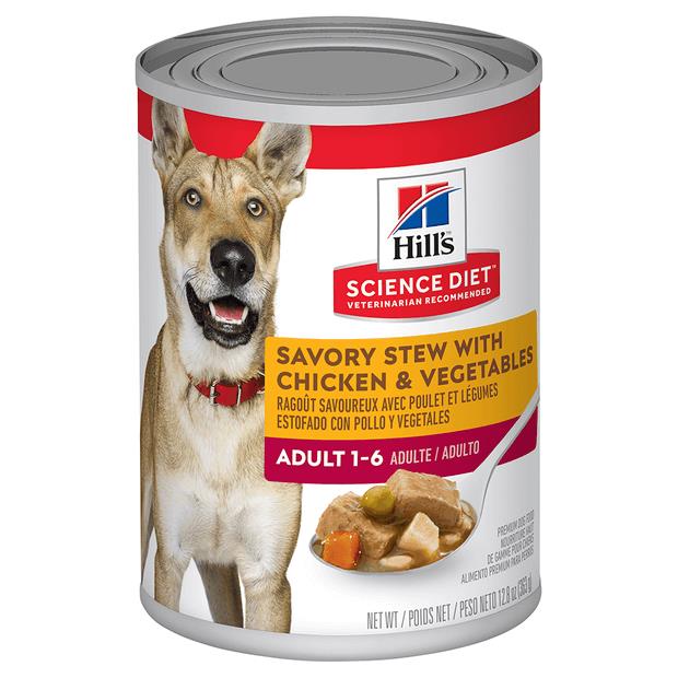 Hills Canine Adult Savoury Stew Chicken Vegetable Cans 12 X 362g | Pet ...