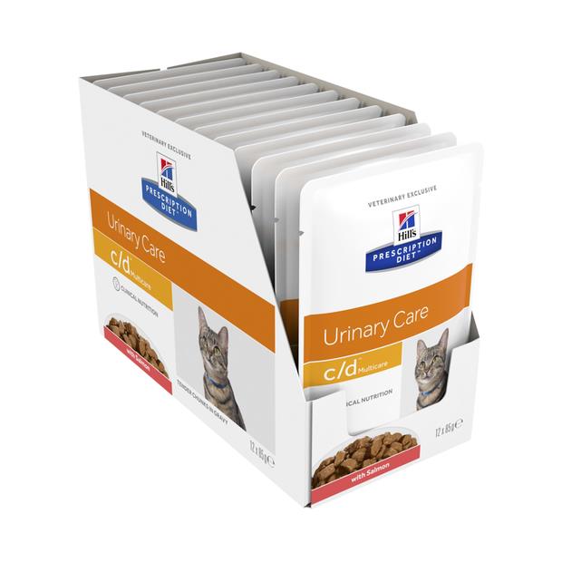 Hills Prescription Diet Cd Salmon Pouches Wet Cat Food 48 X 85g