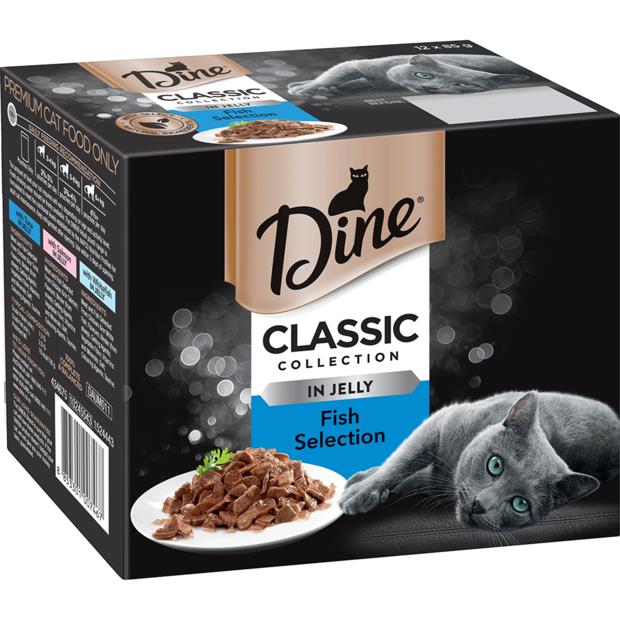 Dine Multipack Classic Collection In Jelly Fish Selection Wet Cat