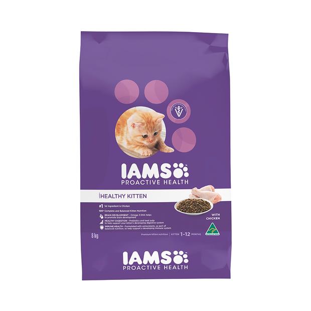 iams pink bag cat food